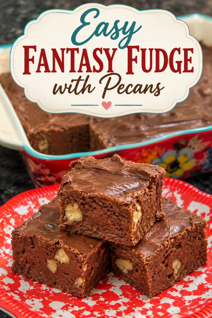 Easy Fantasy Fudge with Pecans
