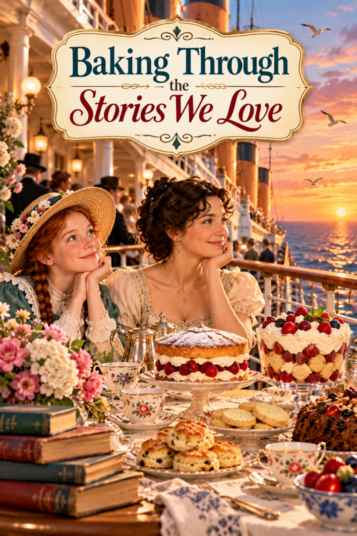 Baking through the stories we love pin for pinterest