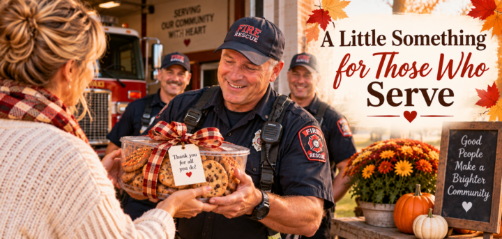 blessing those who serve with baked goods