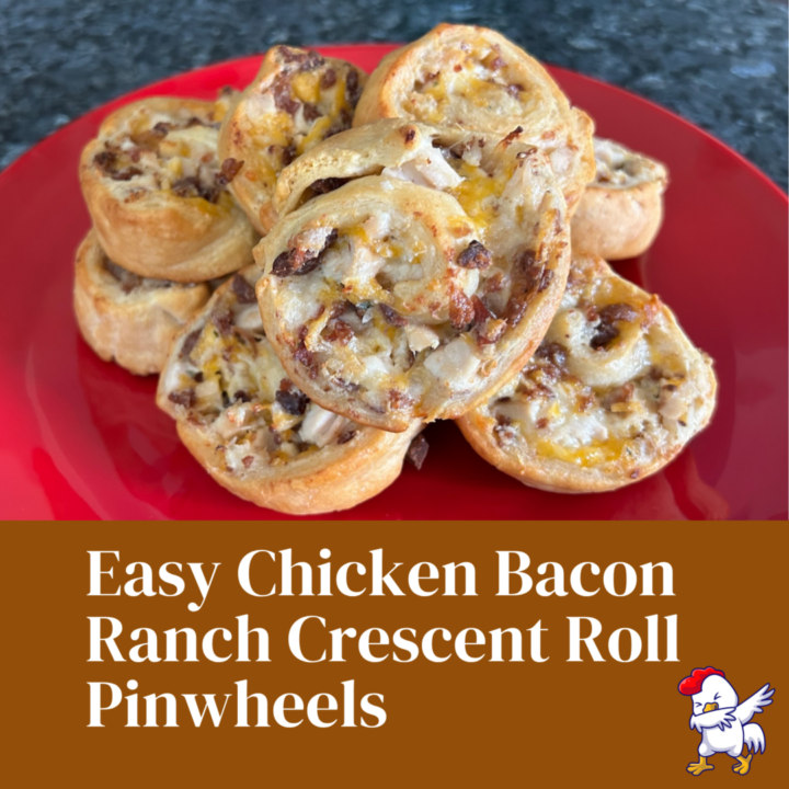 Easy Chicken Bacon Ranch Crescent Roll Pinwheels