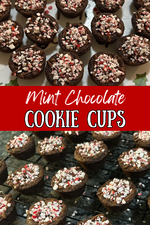 mint chocolate cookie cups
