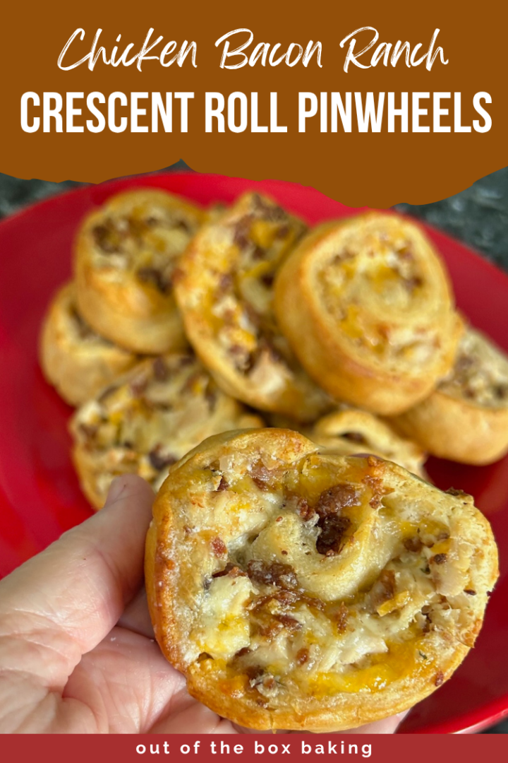 Easy Chicken Bacon Ranch Crescent Roll Pinwheels