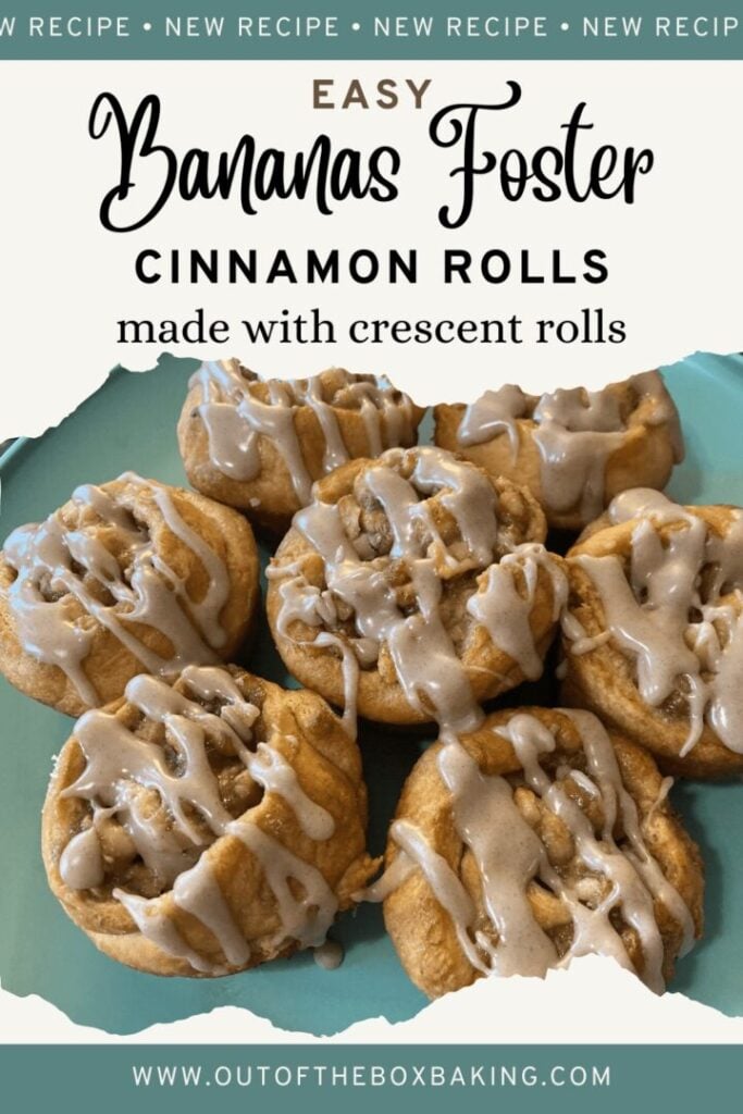 bananas foster cinnamon rolls