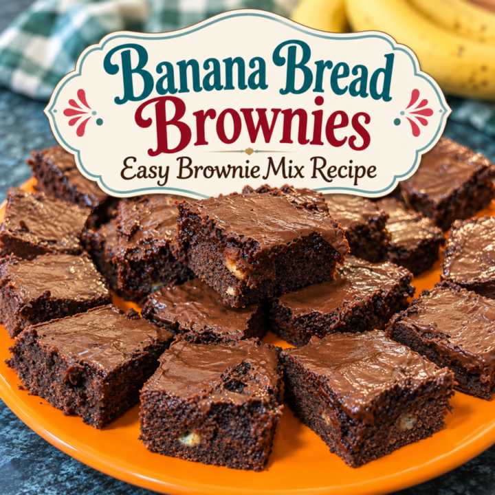Banana Bread Brownies (Easy Brownie Mix Recipe)