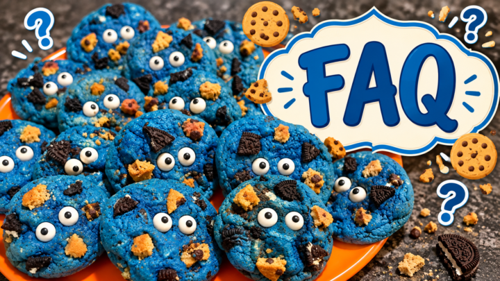 Easy Cookie Monster Cookies (Soft and Chewy)