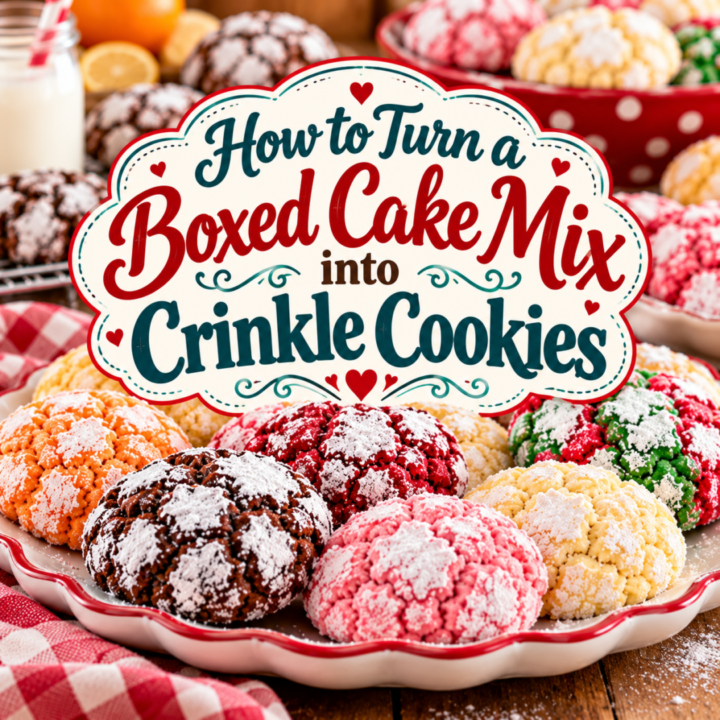 How to Turn a Boxed Cake Mix into Crinkle Cookies