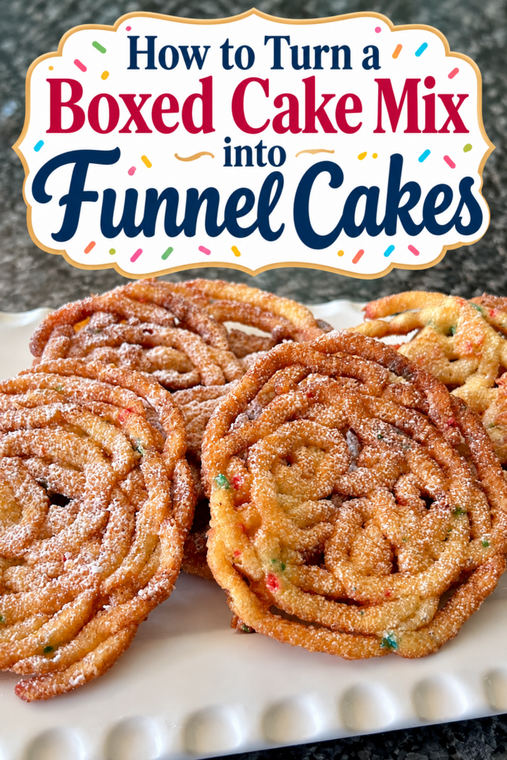 How to Turn a Boxed Cake Mix into Funnel Cakes
