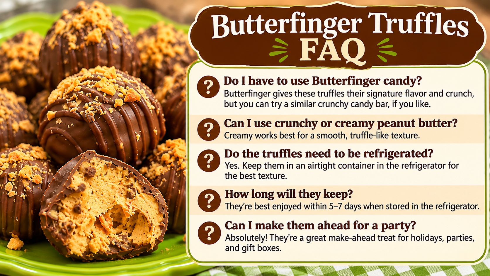 Chocolate covered butterfinger truffles FAQ image