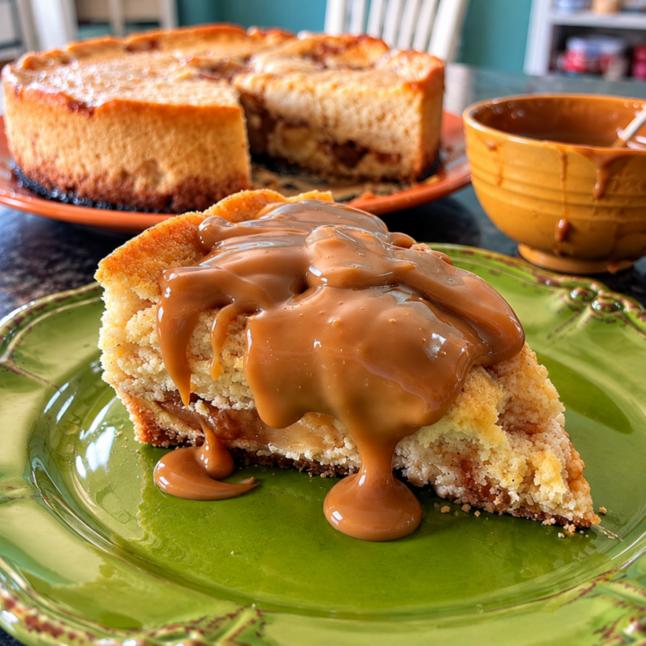 Caramel Apple Cheesecake with Homemade Caramel