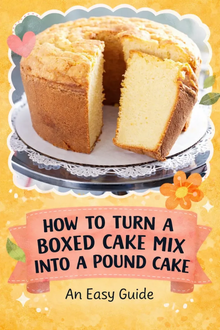 how to turn a boxed cake mix into a pound cake