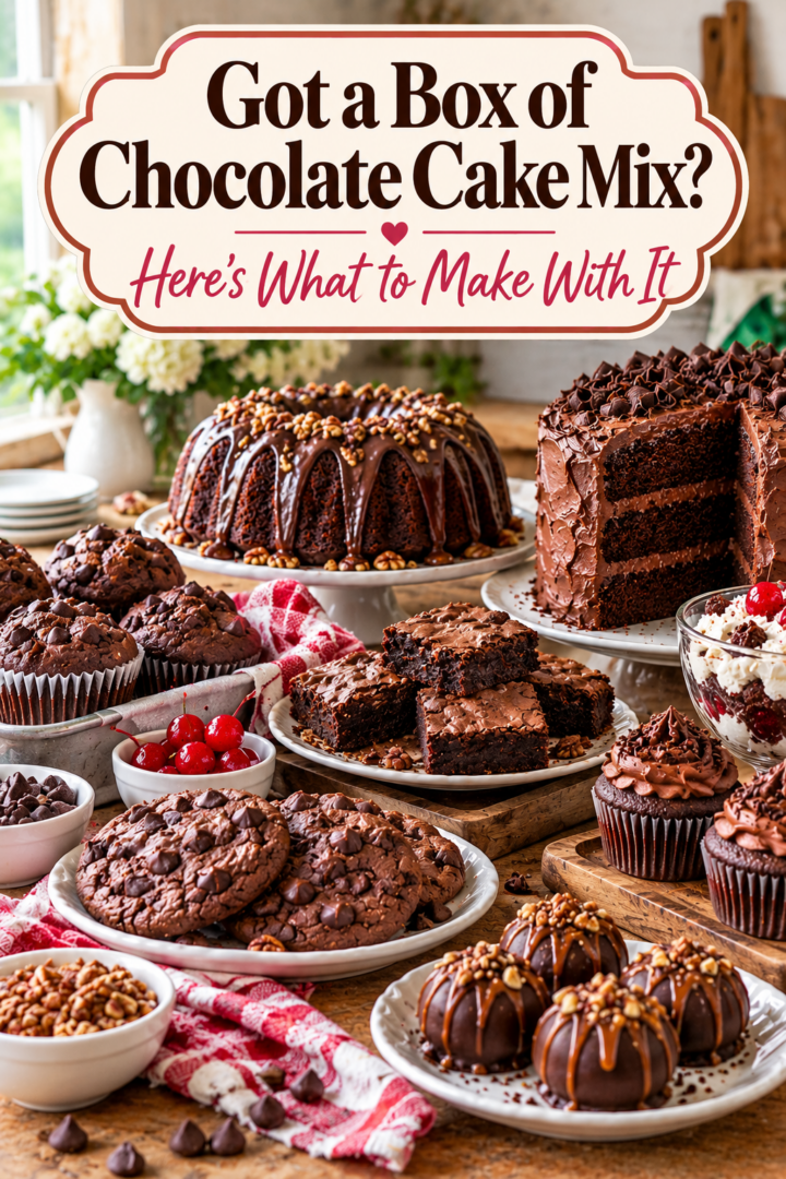 got a box of chocolate cake mix? Here's what to make with it.