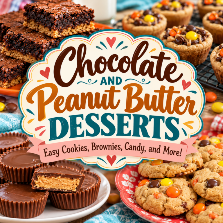 Chocolate and Peanut Butter Desserts: Easy Cookies, Brownies, Candy, and More!