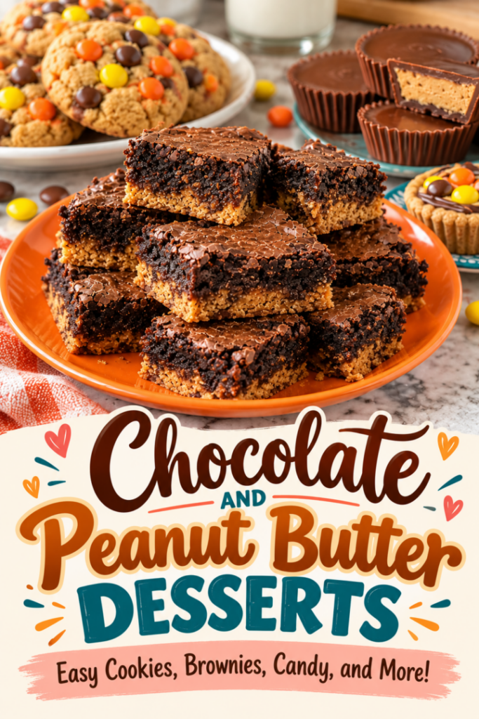 Chocolate and Peanut Butter Desserts: Easy Cookies, Brownies, Candy, and More!
