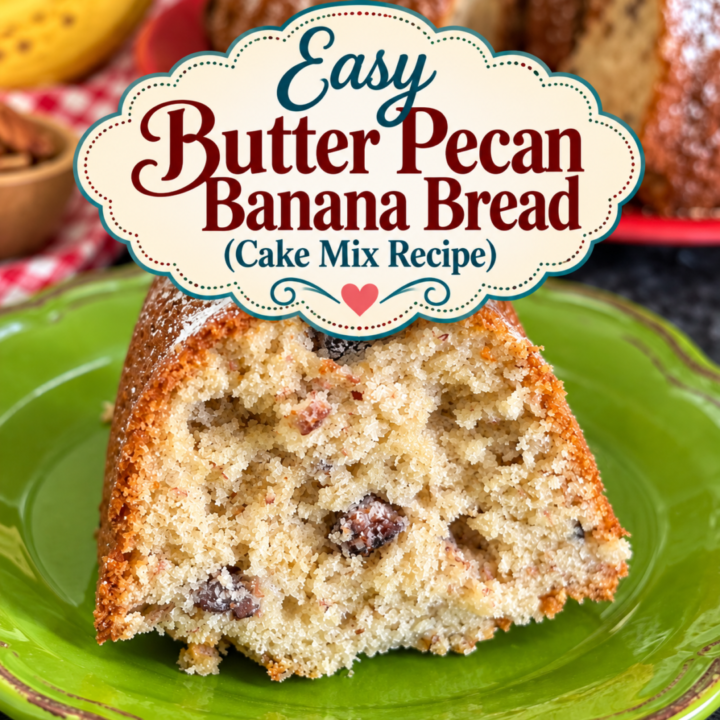 Easy Butter Pecan Banana Bread (Cake Mix Recipe)