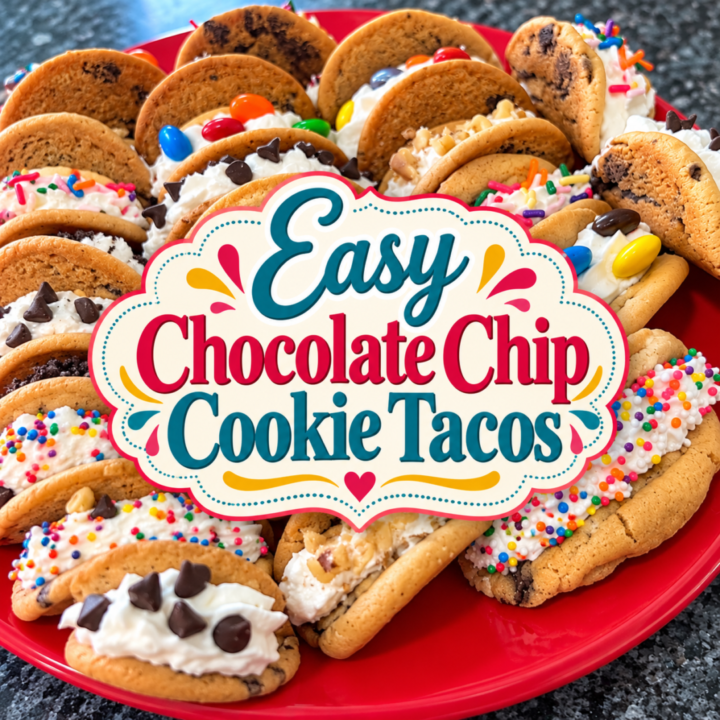 Easy Chocolate Chip Cookie Tacos