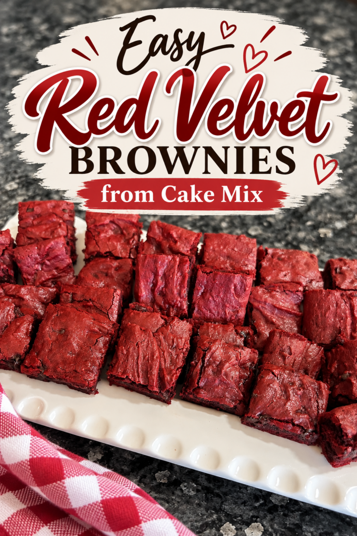 easy red velvet brownies