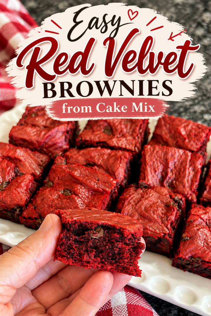 easy red velvet brownies