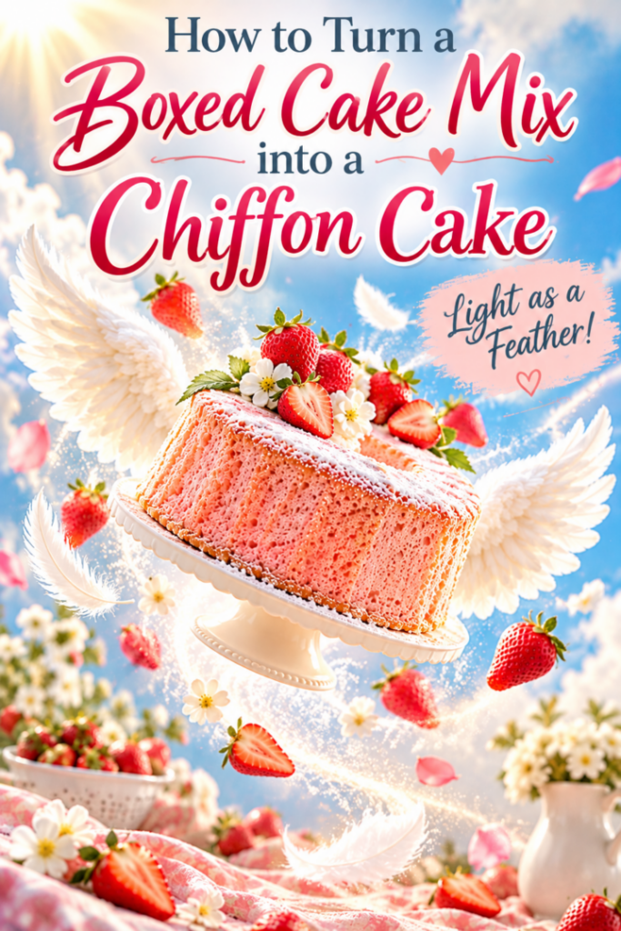How to Turn a Boxed Cake Mix into a Chiffon Cake