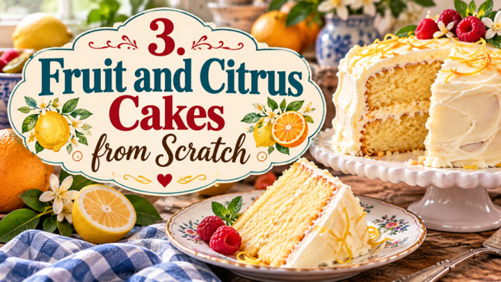fruit and citrus cakes from scratch