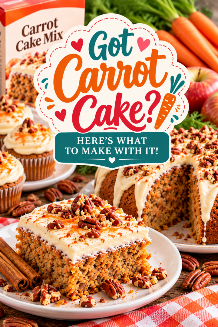 Got carrot cake? Here's what to make with it!