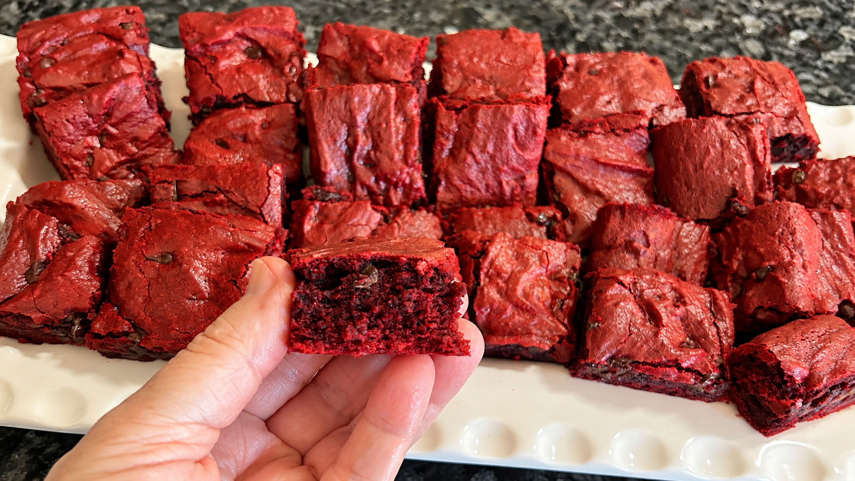 easy red velvet brownies
