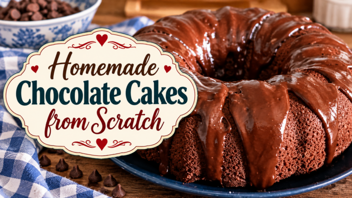 homemade chocolate cakes from scratch