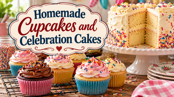 homemade cupcakes and celebration cakes