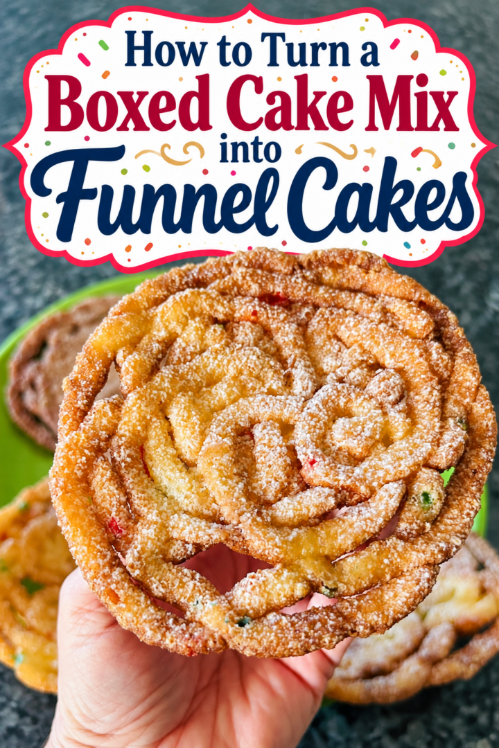 How to Turn a Boxed Cake Mix into Funnel Cakes