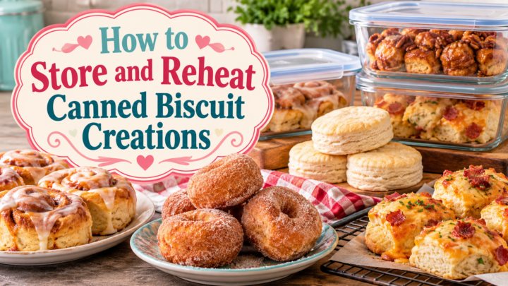 how to store and reheat canned biscuit creations