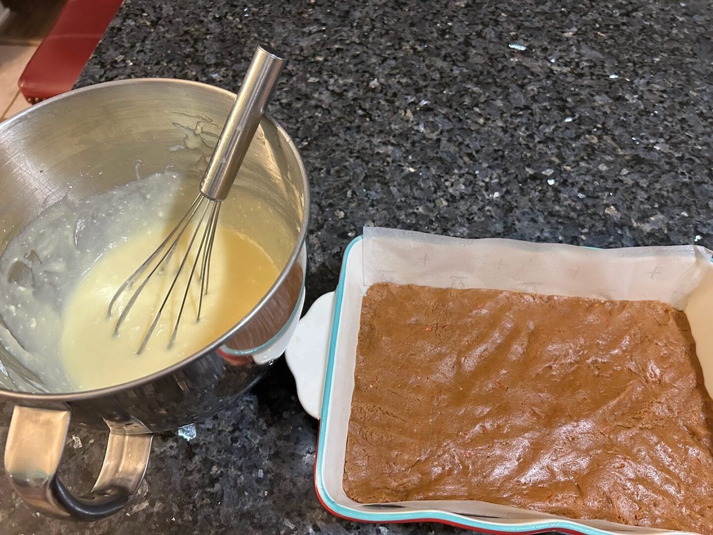 carrot cake gooey butter cake crust