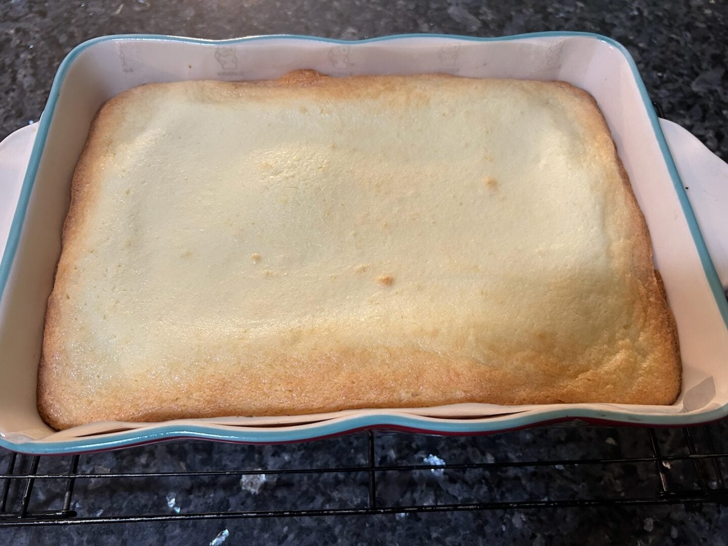 carrot cake gooey butter cake crust baked