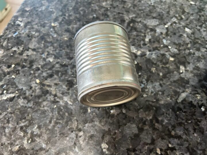 can of sweetened condensed milk, cooked