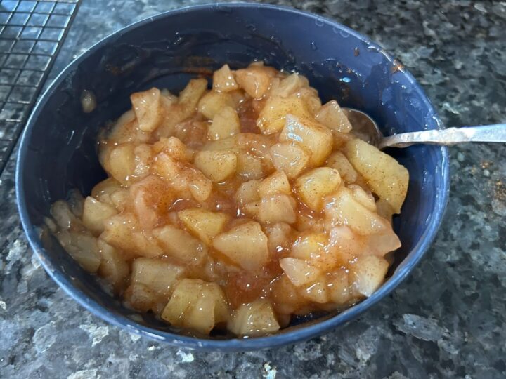 diced apples