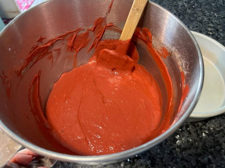red velvet cake from white cake mix