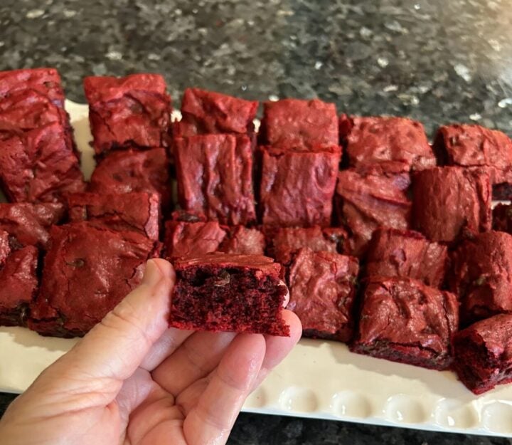easy red velvet brownies