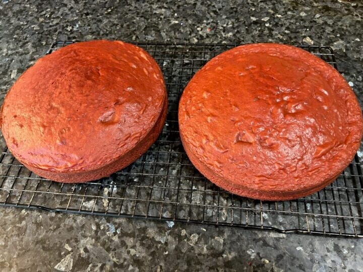 red velvet cake from white cake mix