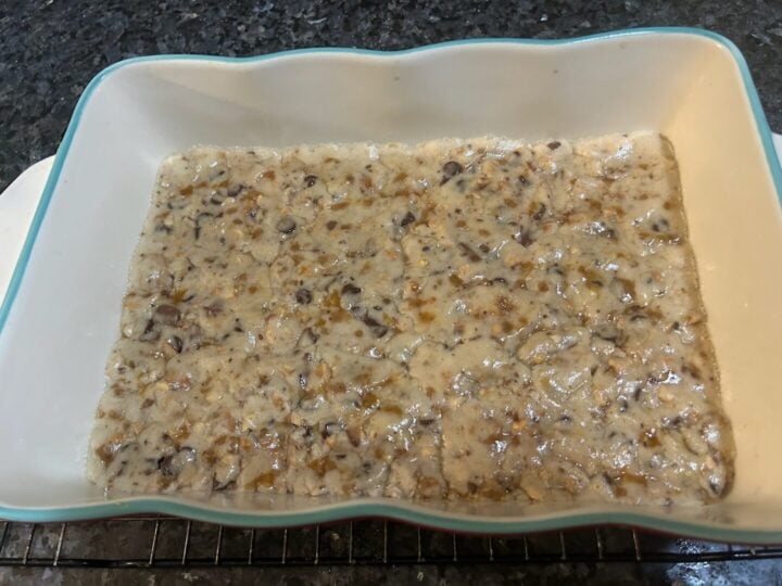 Snickers Cookie Dough par baked