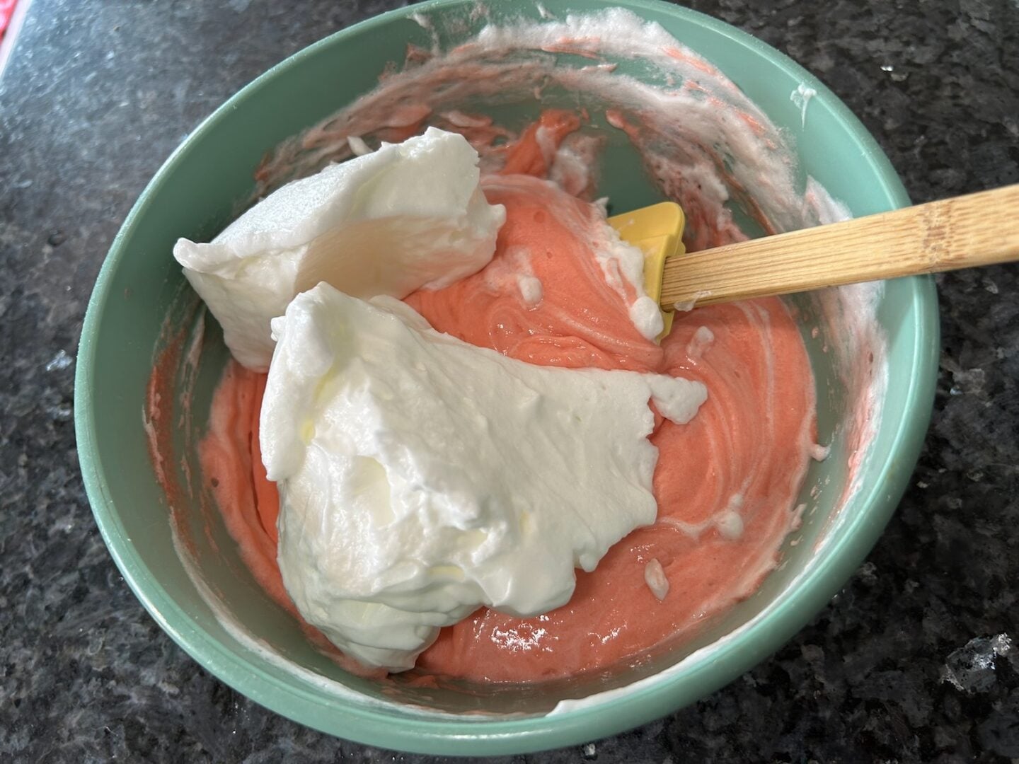 Strawberry Chiffon Cake batter