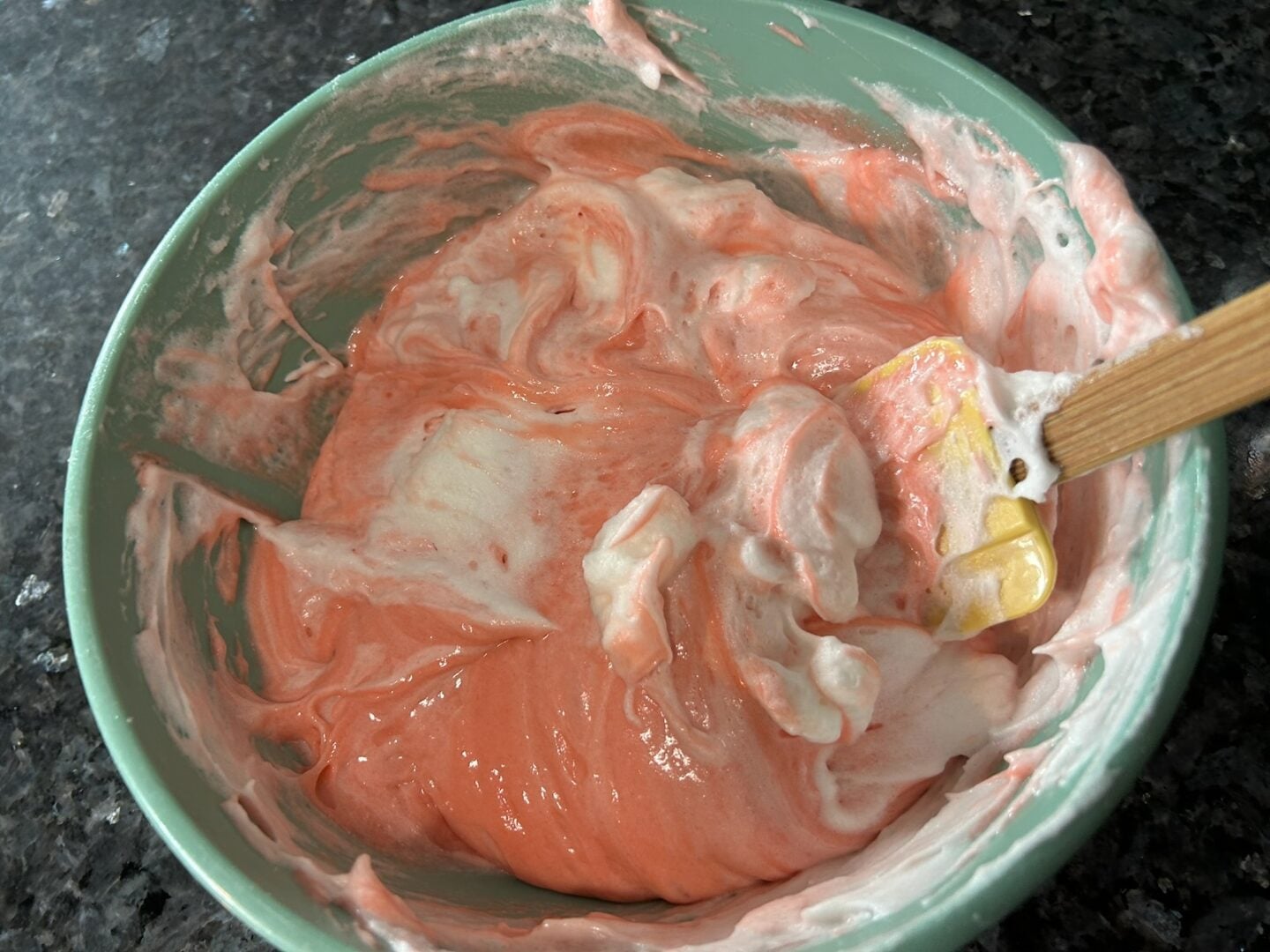 Strawberry Chiffon Cake batter