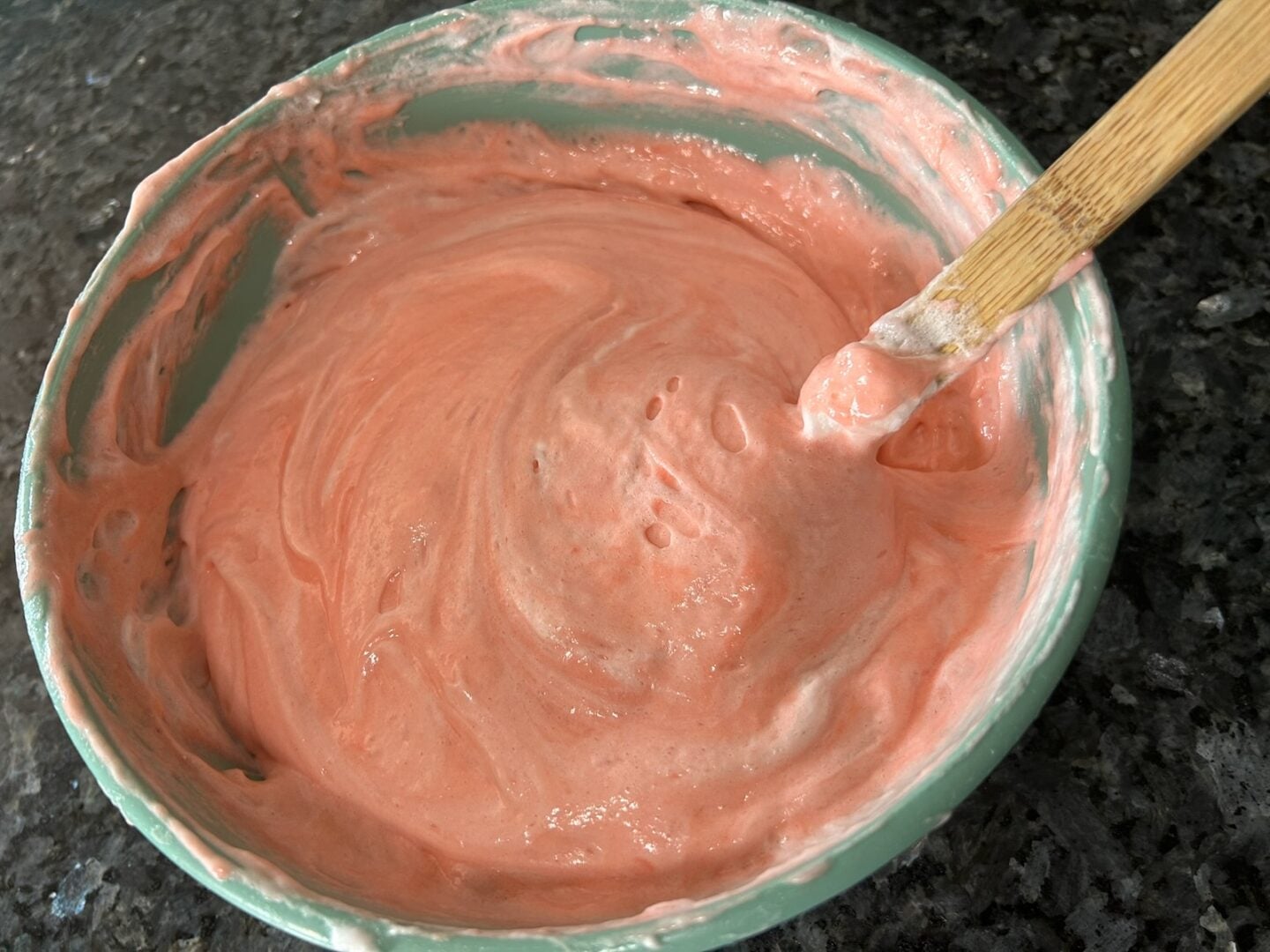 Strawberry Chiffon Cake batter