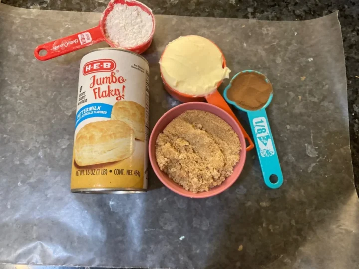 canned biscuits and other ingredients
