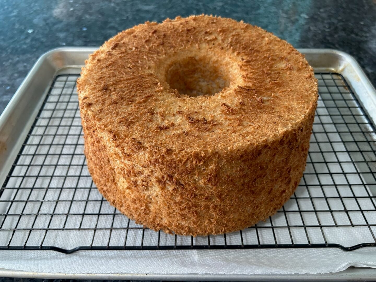 cooled angel food cake