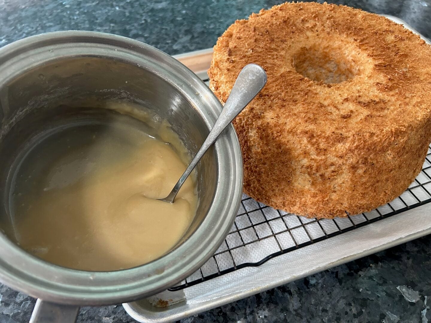 brown sugar glaze in pan