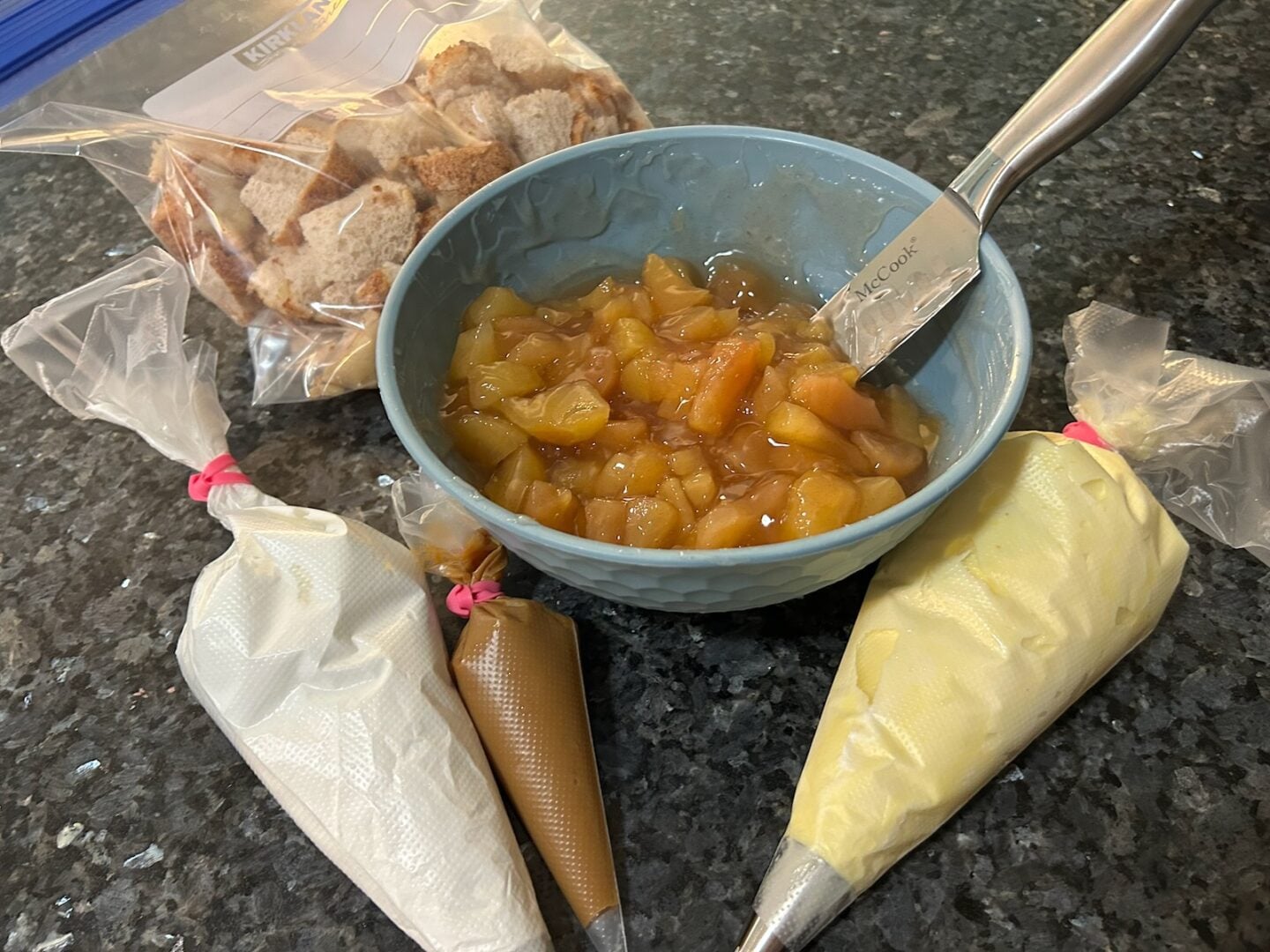 filling for Caramel Apple Trifle