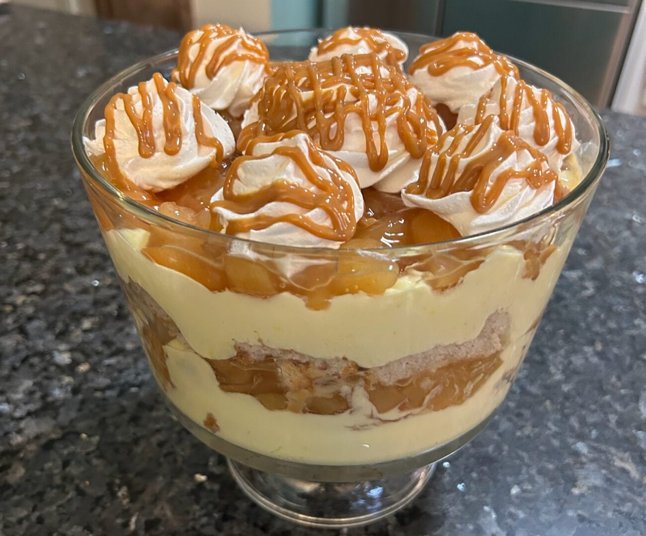 Caramel Apple Trifle with Snickerdoodle Cake