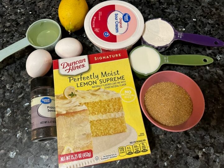 lemon muffin ingredients