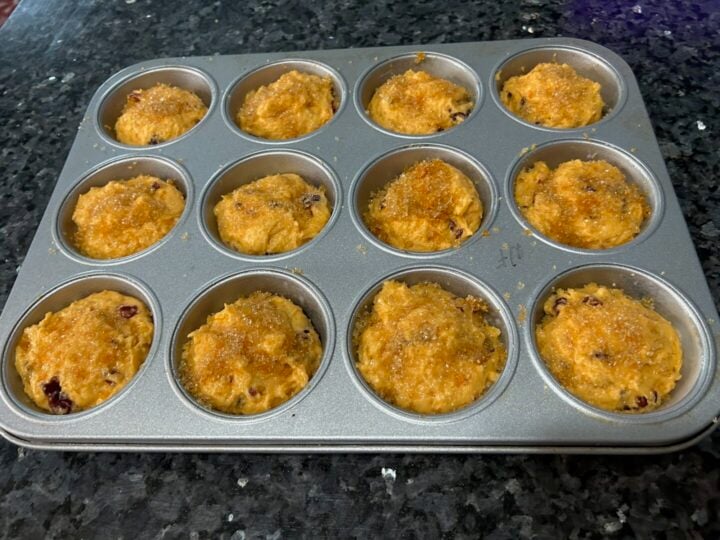 Easy Orange Cranberry Muffins from Cake Mix