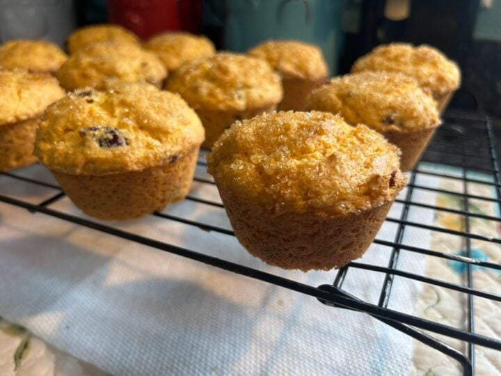 Easy Orange Cranberry Muffins from Cake Mix