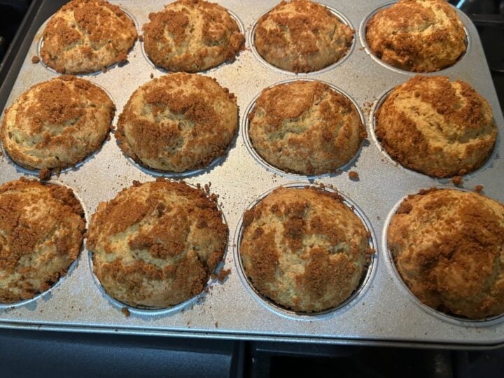Easy Cookie Butter Crunch Muffins (Cake Mix Recipe)