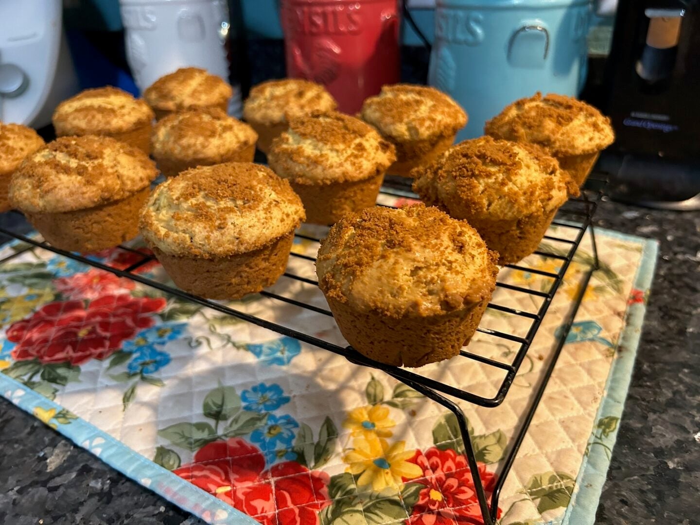 Easy Cookie Butter Crunch Muffins (Cake Mix Recipe)